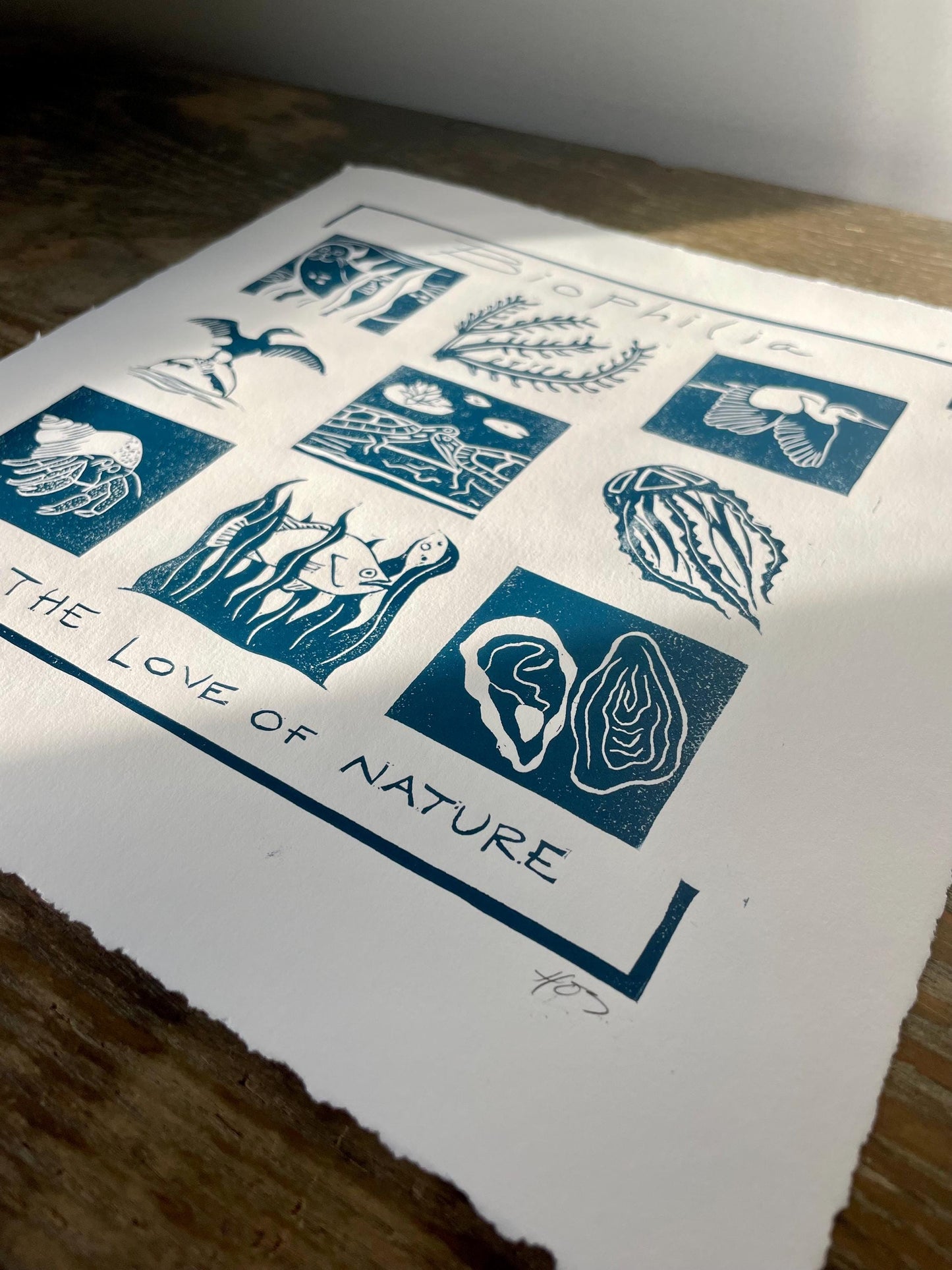 Biophilia Linocut Print