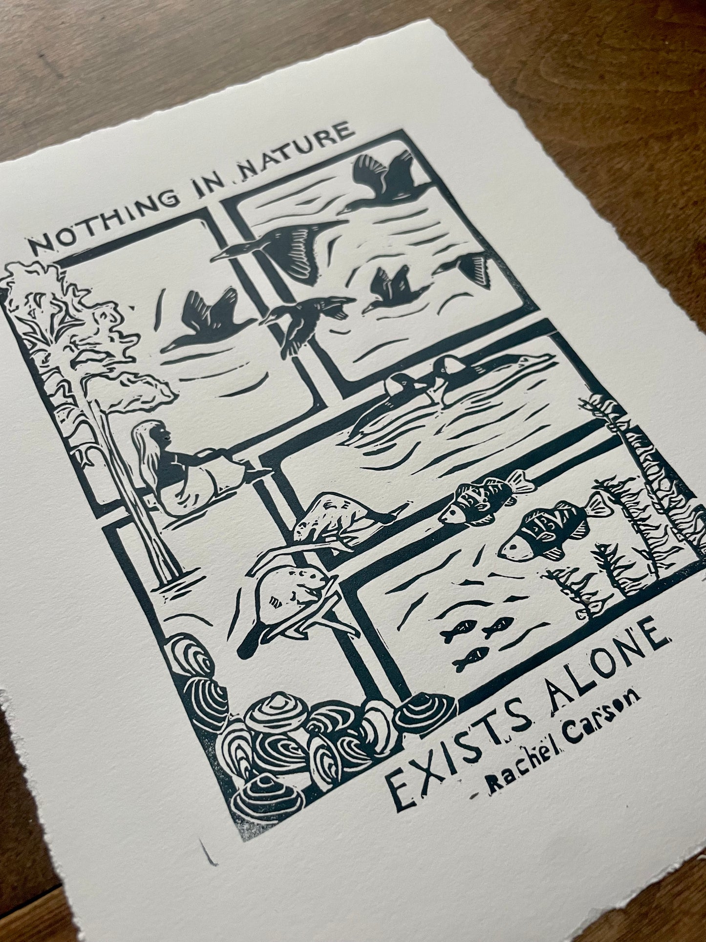 Nothing In Nature Exists Alone Print