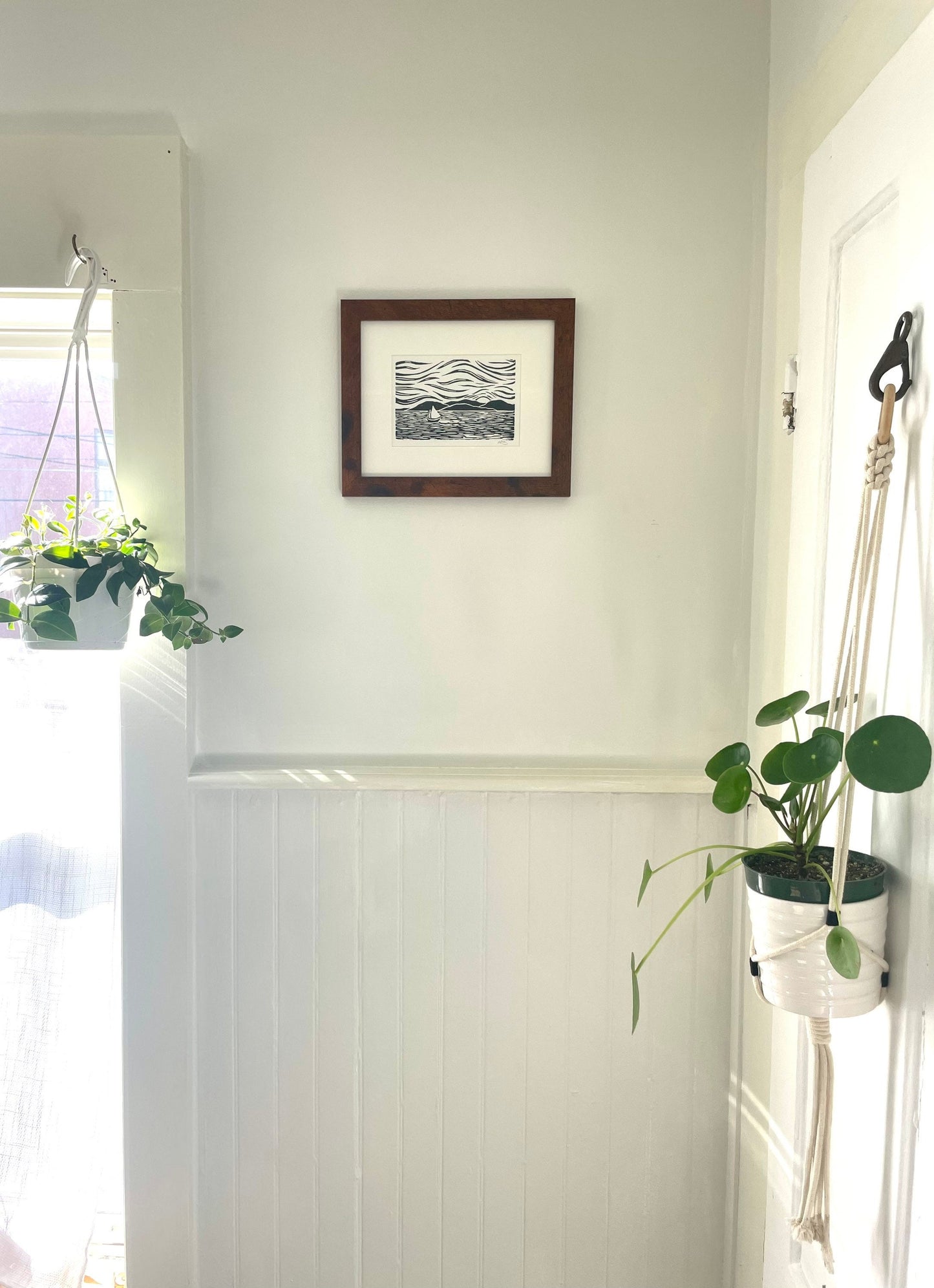Gaff Rigged Sailboat Handmade Print