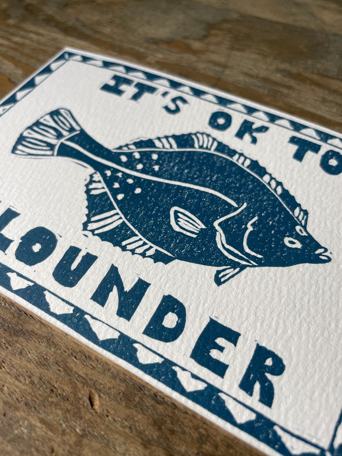 It’s Ok To Flounder Postcard