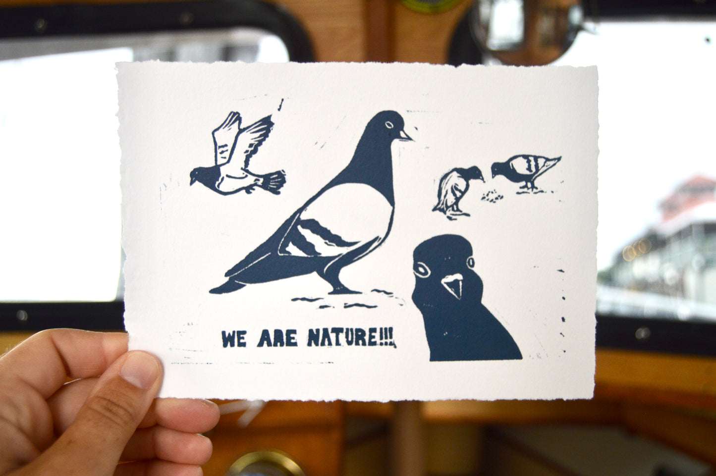 We Are Nature! Pigeon Print
