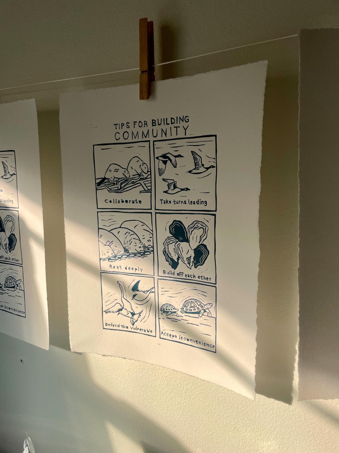 Tips for Building Community Linocut