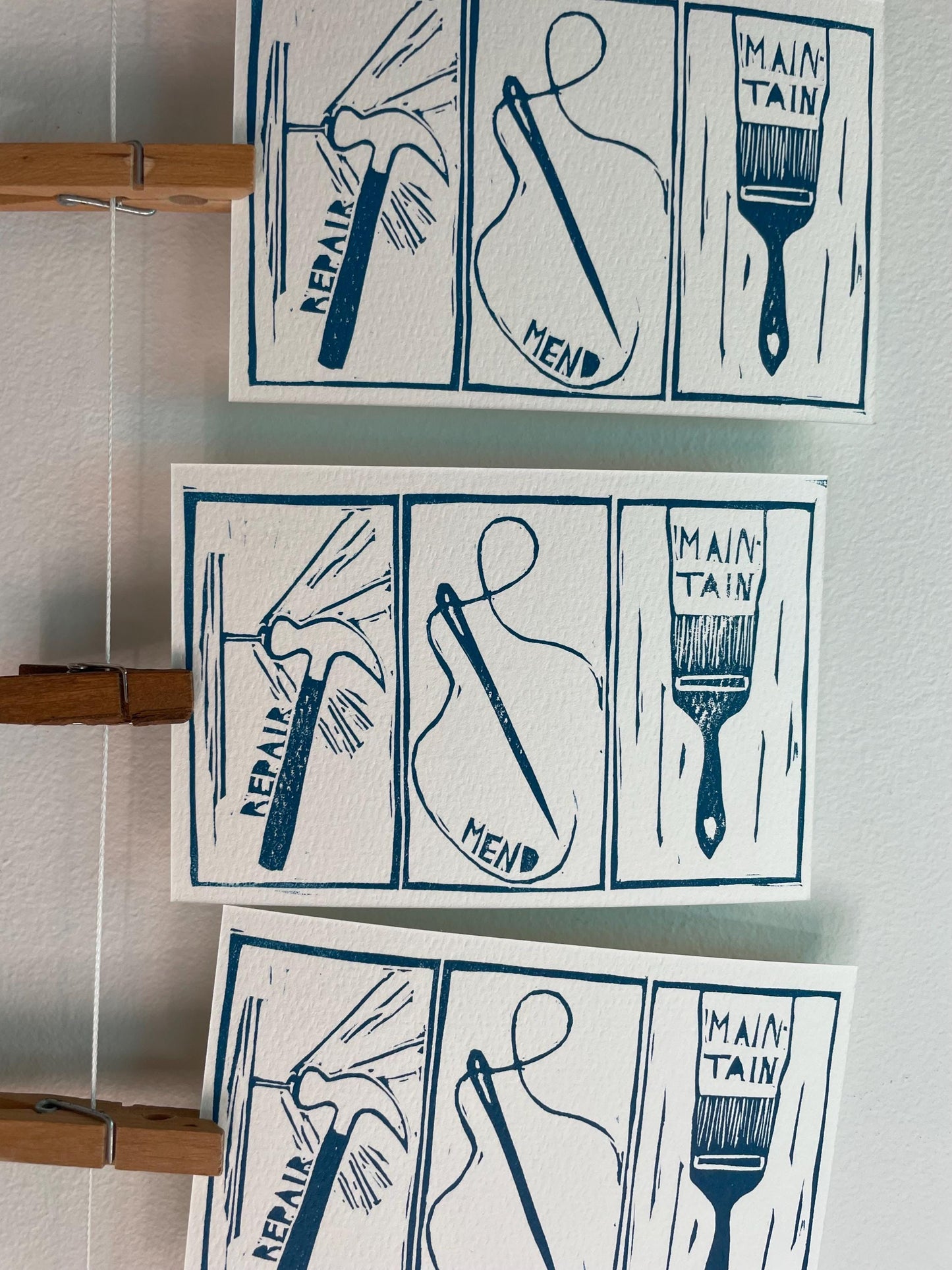 Repair Mend Maintain Postcard