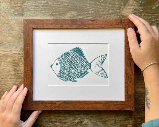 Fish Handmade Print