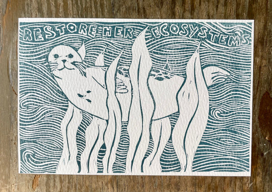 Restore Her Ecosystems Postcard