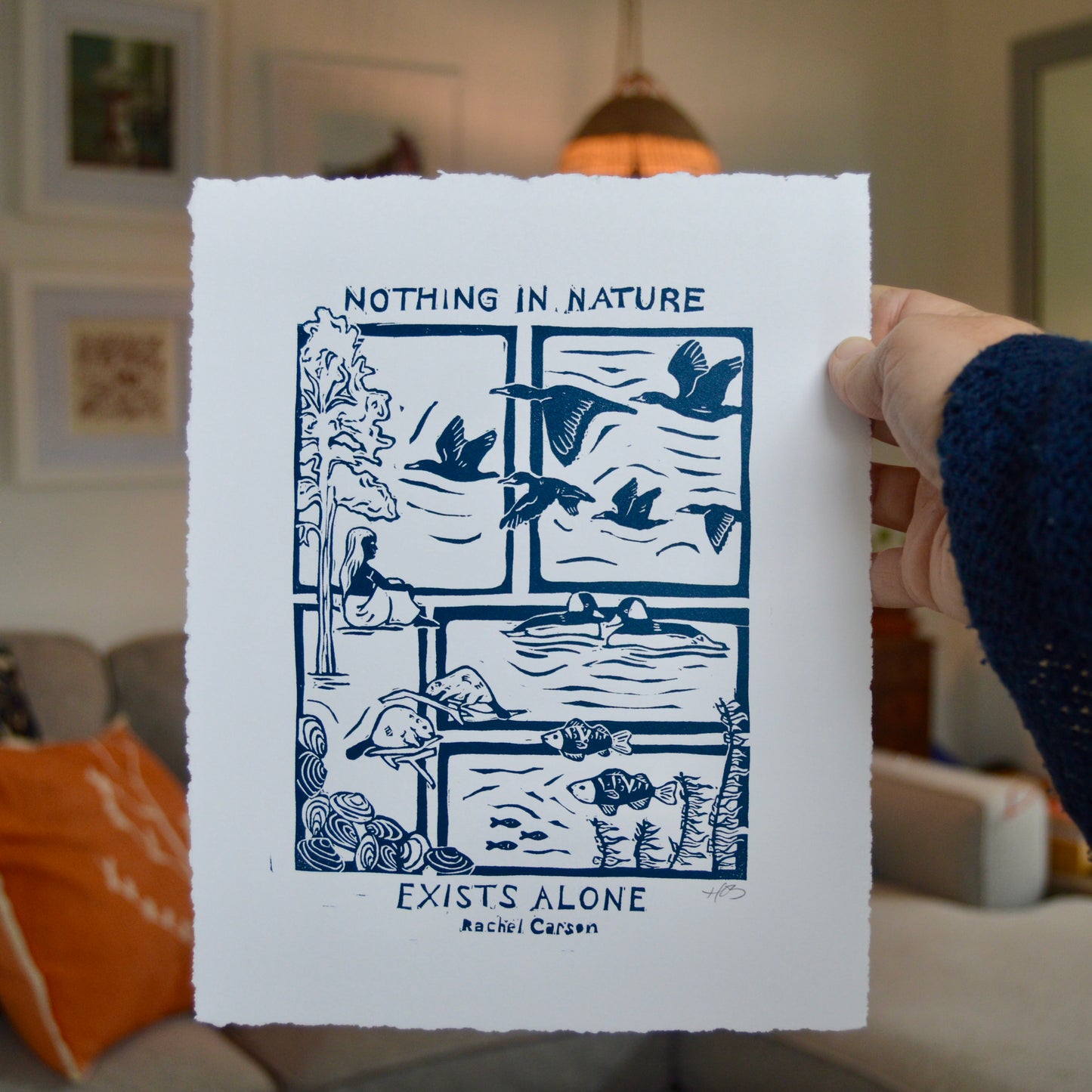 Nothing In Nature Exists Alone Print