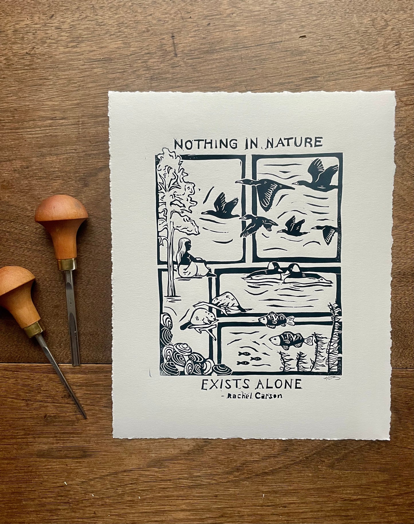 Nothing In Nature Exists Alone Print