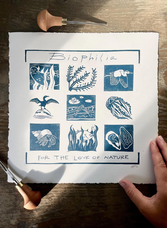 Biophilia Linocut Print