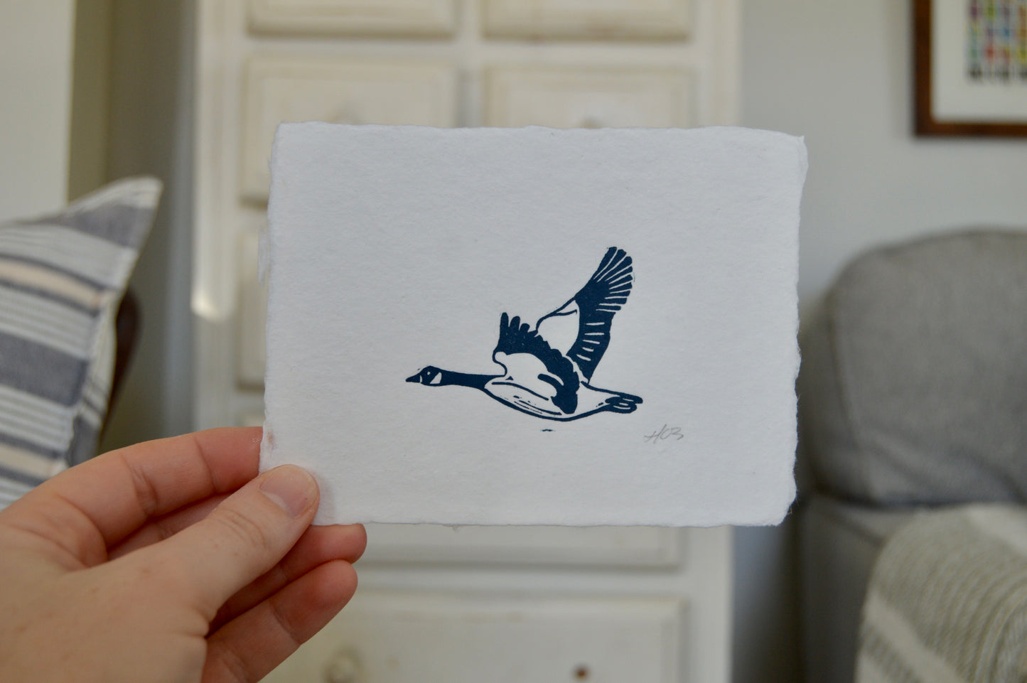 Birds (mini) On Handmade Paper
