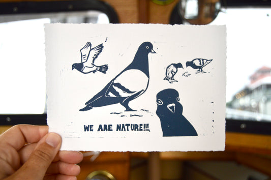 We Are Nature! Pigeon Print