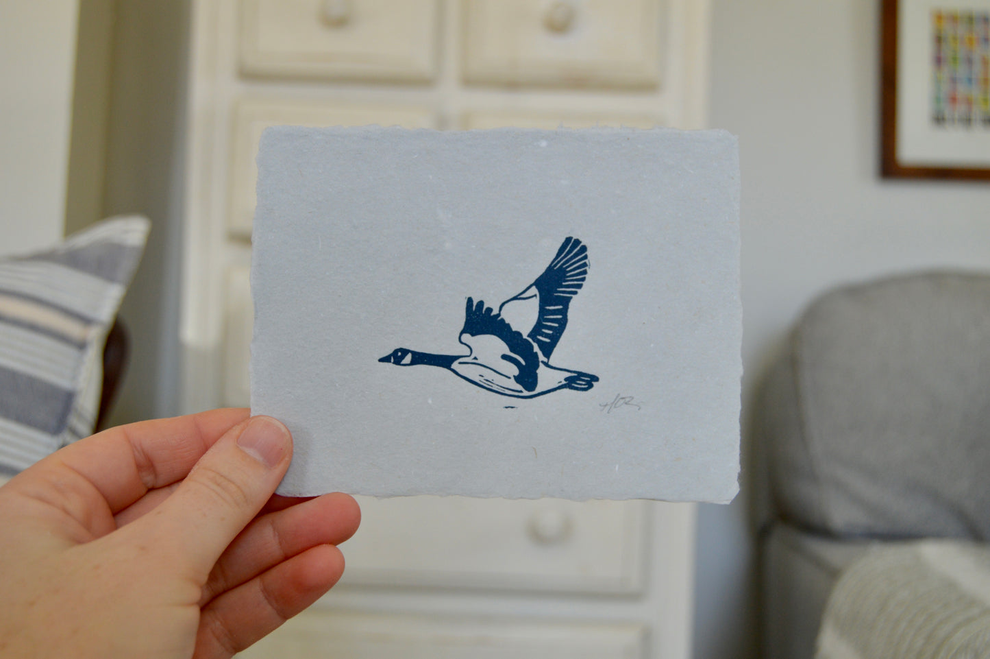 Birds (mini) On Handmade Paper