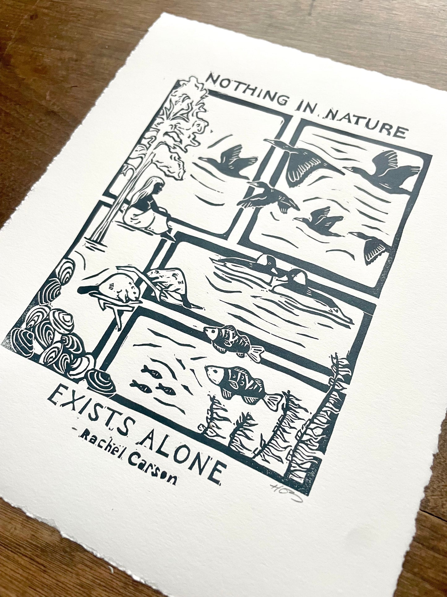 Nothing In Nature Exists Alone Print