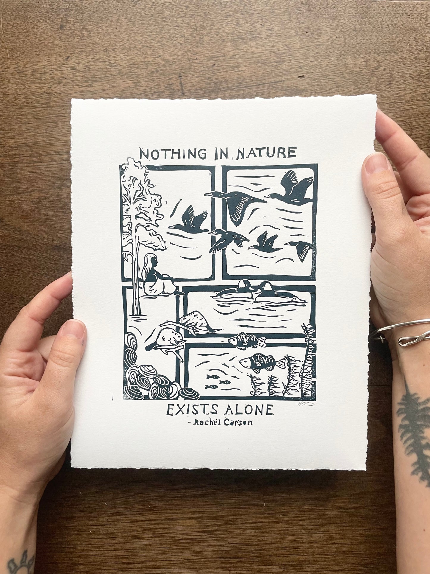 Nothing In Nature Exists Alone Print